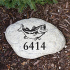 Engraved Fish Garden Stone